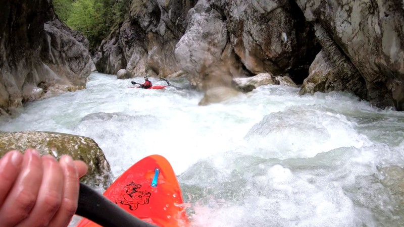 In der Kaiserklamm: Die jungen Paddler der SV 1845 Bildautor: Tim Iflaender